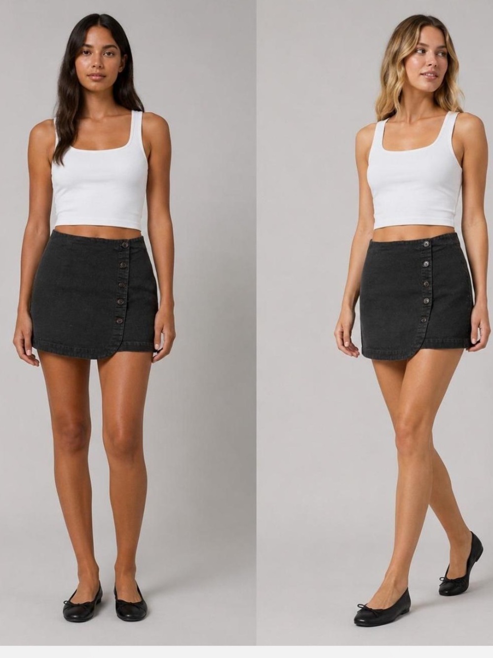 Black BDG wrap skirt